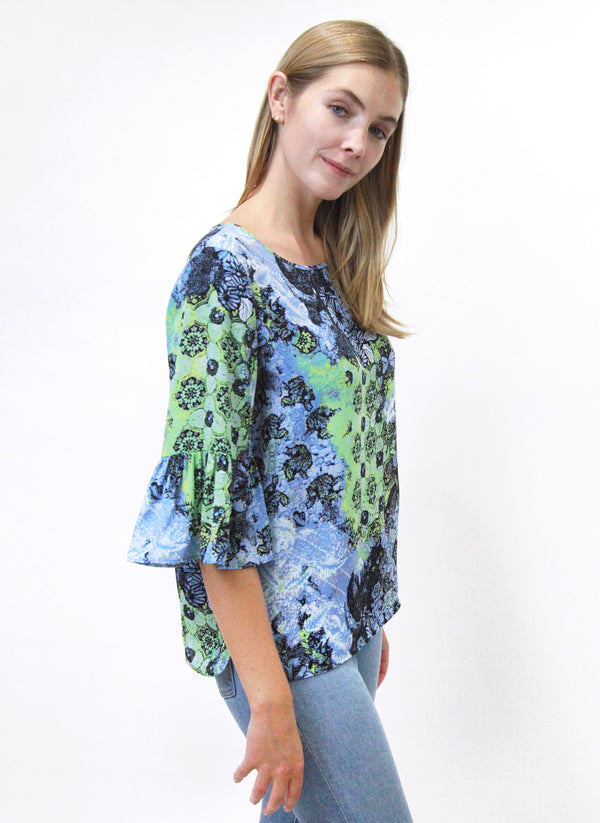 Ruffled Sleeve Top